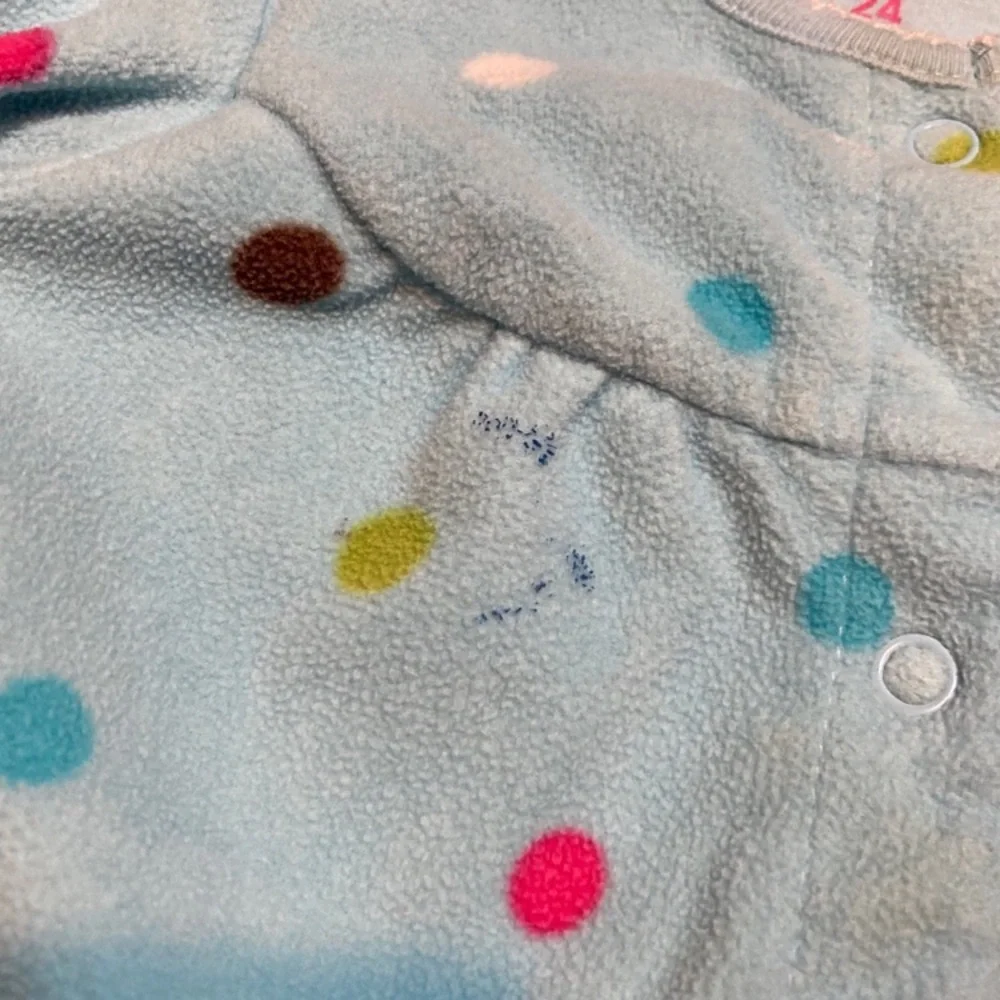 Carters fleece one piece‎ outfit ice skate 24 months